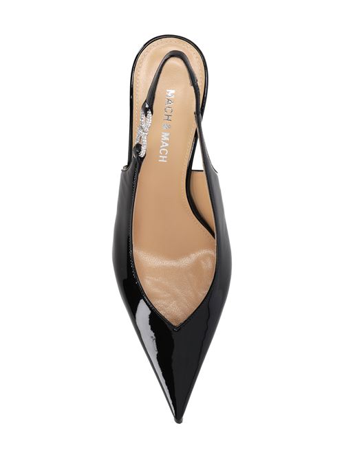 Black calf leather patent pump MACH & MACH | PF24-S0738-55-PAT-BLKBLACK